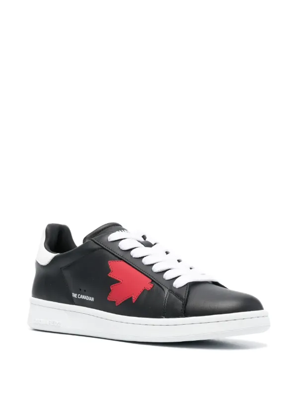 DSQUARED2 Boxer Leather low-top Sneakers | Black | FARFETCH