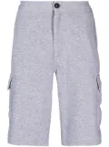 Brunello Cucinelli button-up straight-leg mélange shorts - Grey
