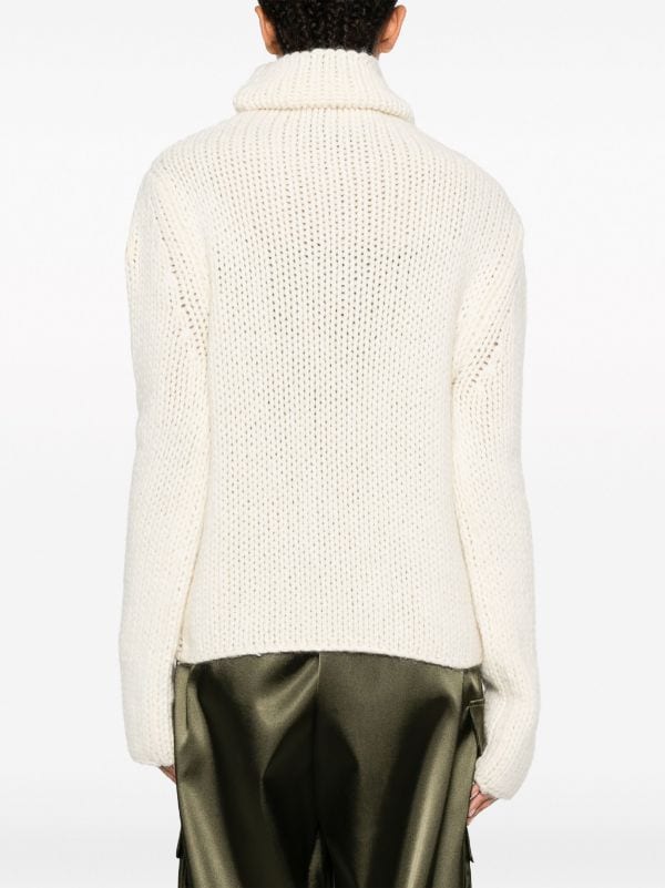 Moncler chunky-knit roll-neck Jumper - Farfetch