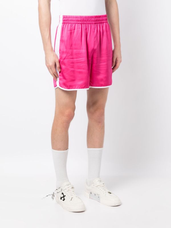 Nike pink satin on sale shorts