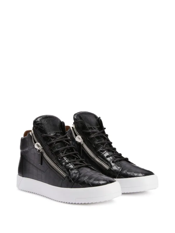 Giuseppe Zanotti Kriss crocodile-effect Leather Sneakers