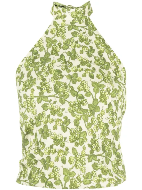 ETRO floral-print halterneck top