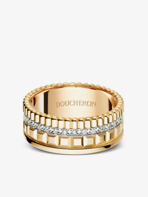 Boucheron 18kt gold Quatre Edition diamond ring