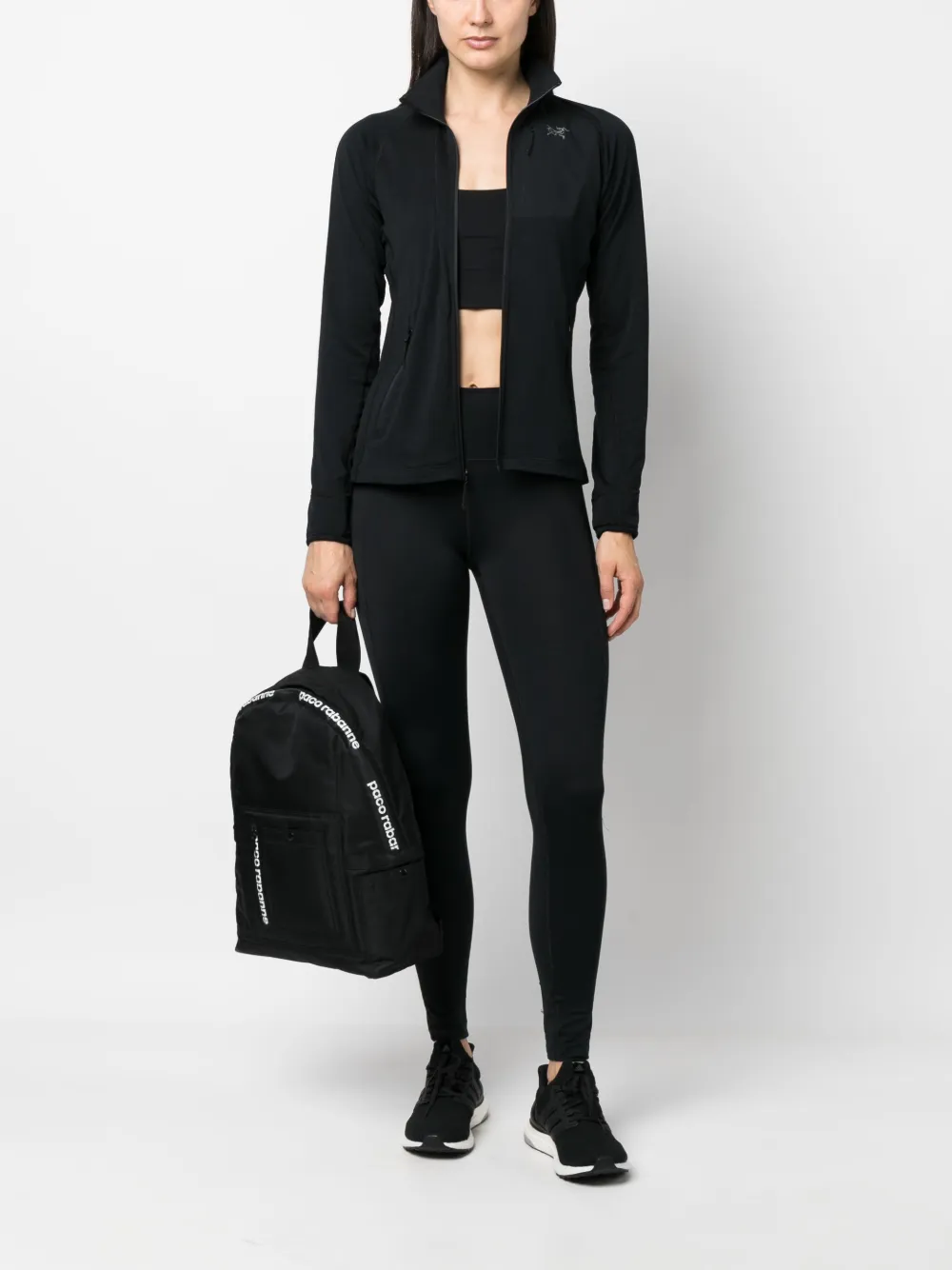 Arc'teryx logo-print performance jacket - Zwart