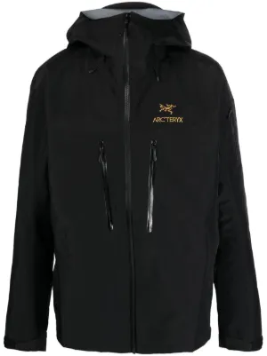 Arc'teryx Alpha logo-embroidered Hooded Jacket | Black | FARFETCH RO