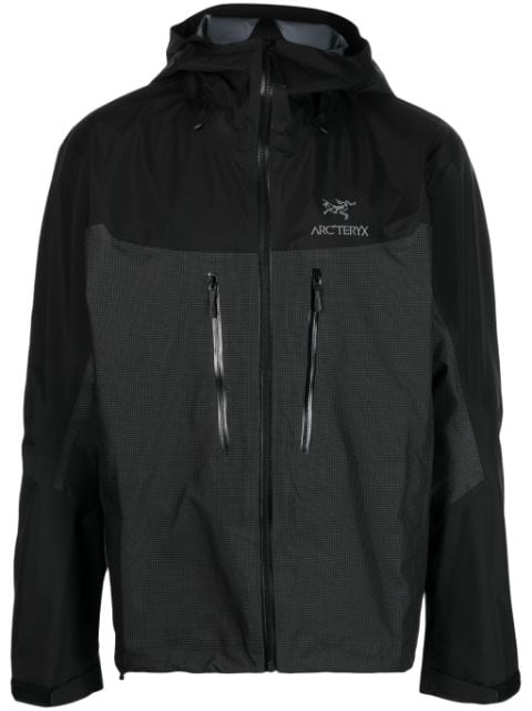 Arc'teryx Alpha logo-embroidered hooded jacket