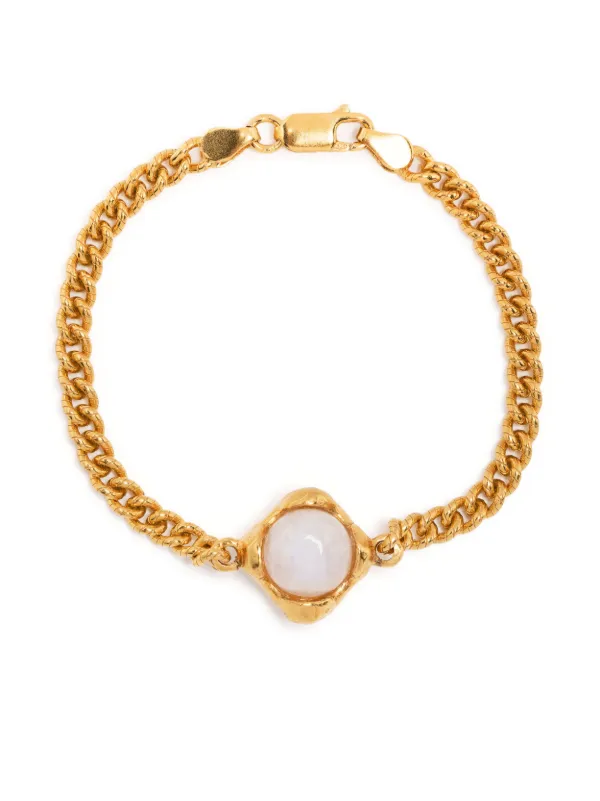 Alighieri The Eye of the Moonstone Bracelet in Gold