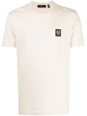 Belstaff logo patch Cotton T shirt Farfetch