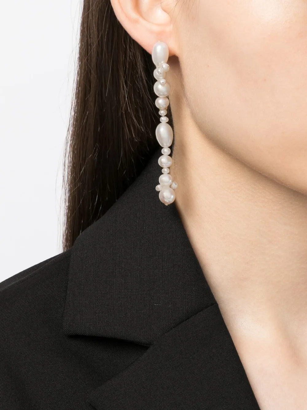 Completedworks Glitch drop earrings - Zilver