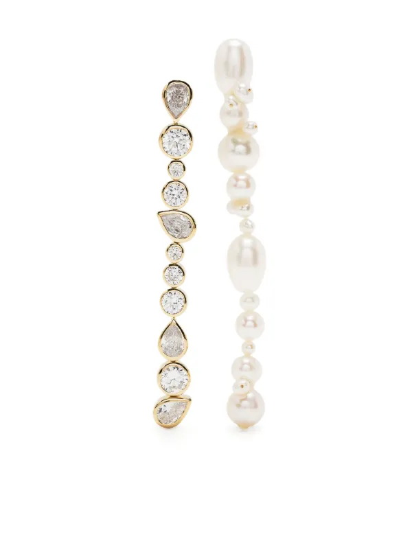 Completedworks Glitch Drop Earrings in Silver