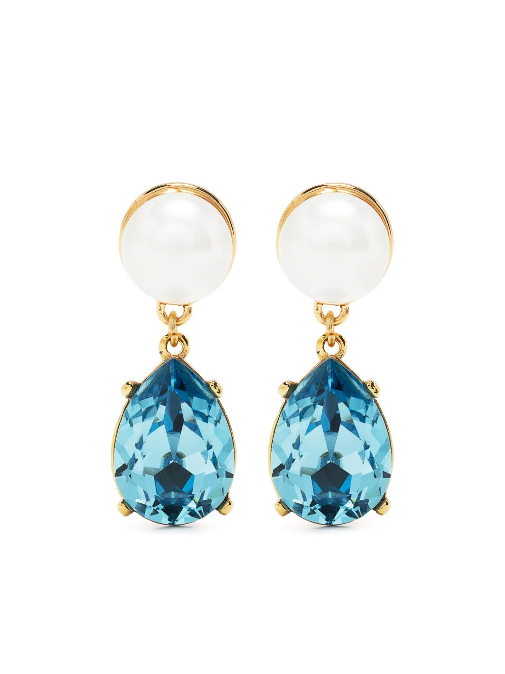 Kenneth Jay Lane pearl drop earrings