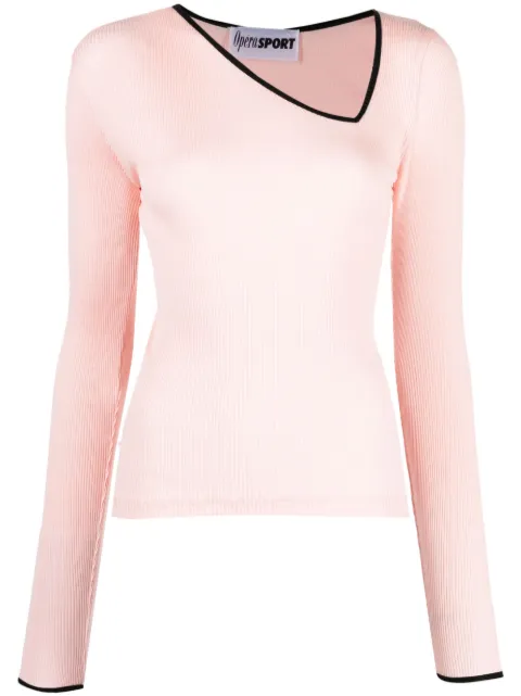 OpéraSPORT top con cuello asimétrico