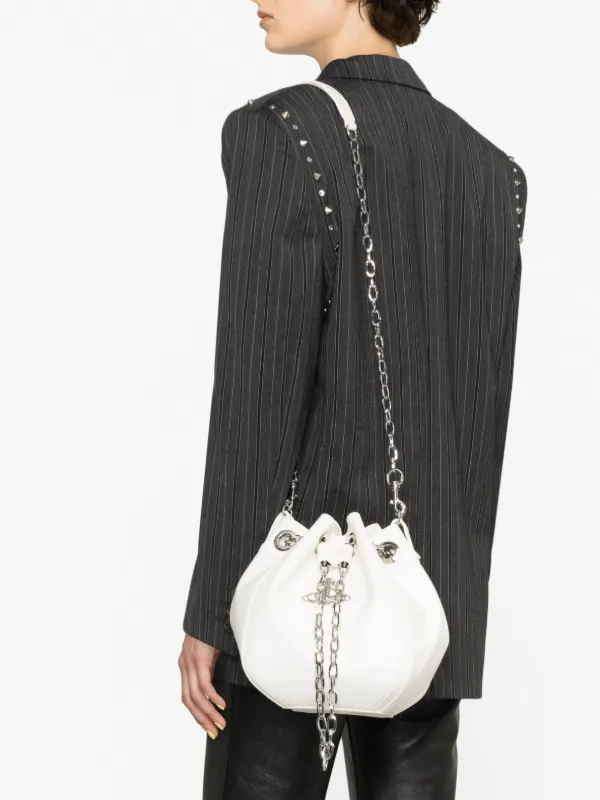 Vivienne Westwood Chrissy アニマルフリーレザー バケットバッグ M 
