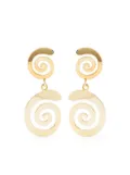 ALBERT COLL Fortuna gold-plated drop earrings