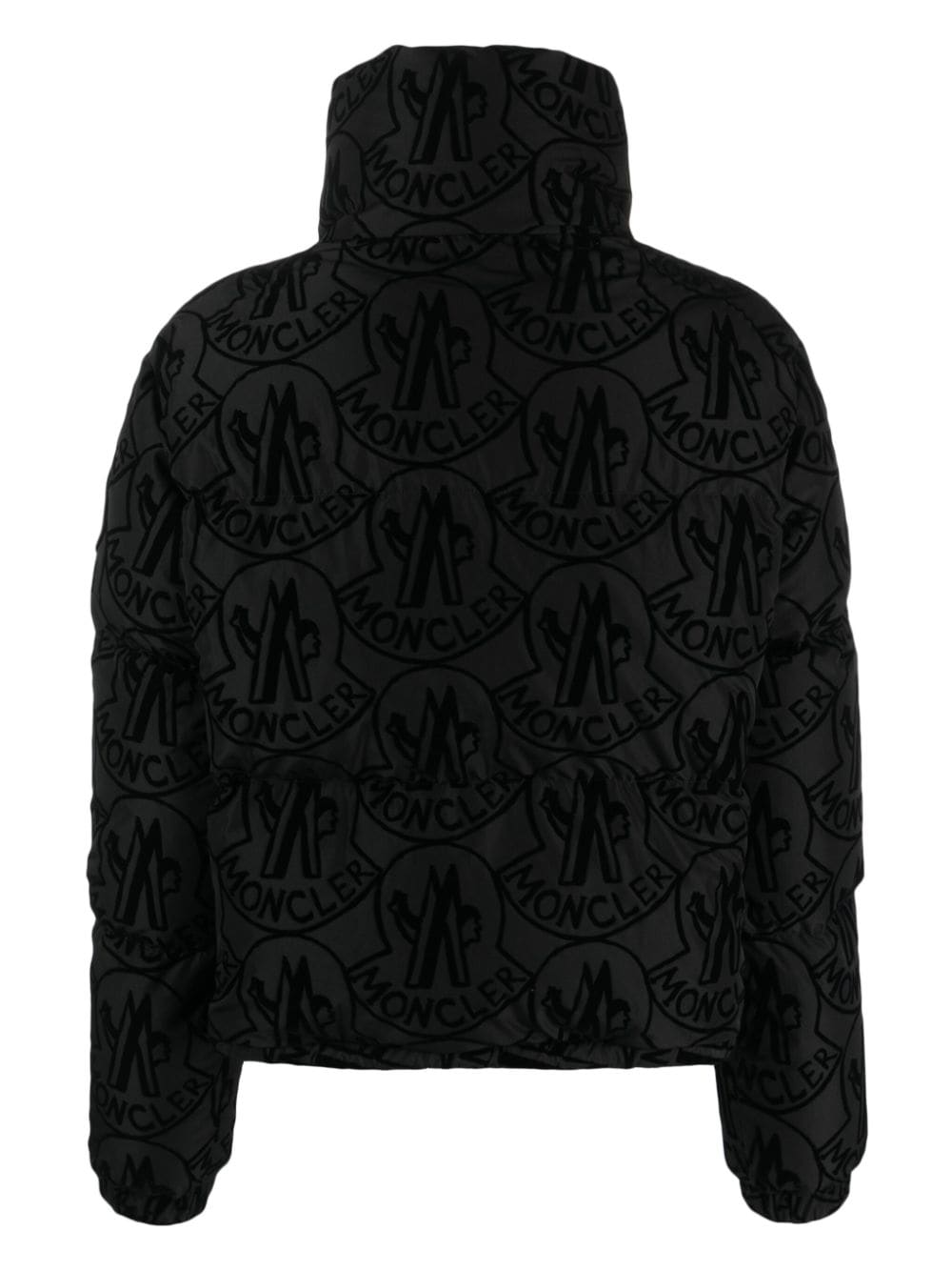 Shop Moncler Merle Logo-print Padded Jacket In Black