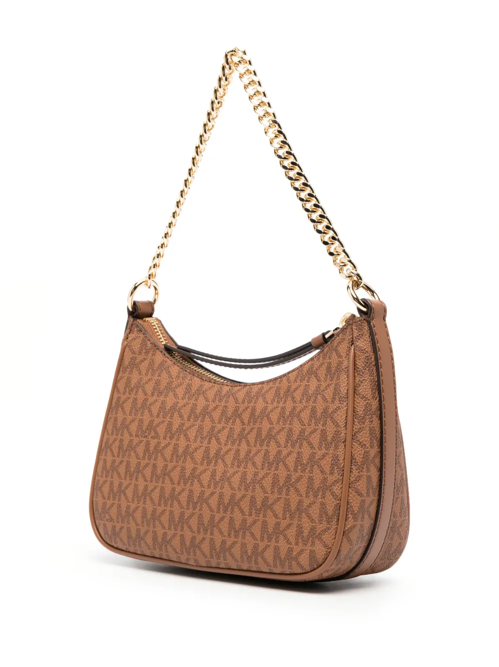 Shop Michael Michael Kors Jet Set Charm Shoulder Bag In Brown