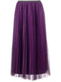 Fabiana Filippi pleated tulle midi skirt - Purple