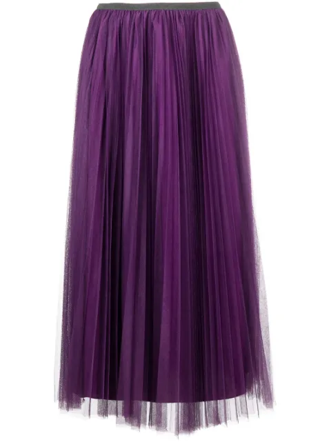 Fabiana Filippi pleated tulle midi skirt