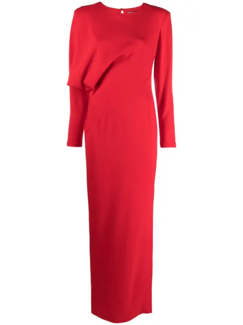 Roland Mouret Cady long-sleeved maxi dress