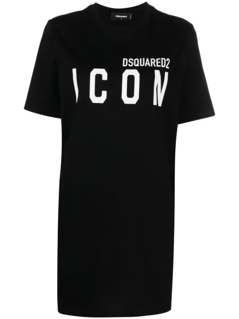 DSQUARED2 logo-print cotton T-shirt dress