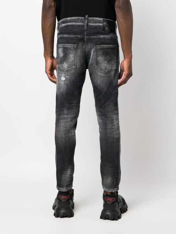 Dsquared2 bleached-effect slim-cut Jeans - Farfetch