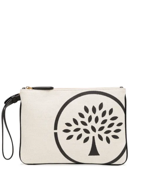 Mulberry Tree-print canvas makeup bag