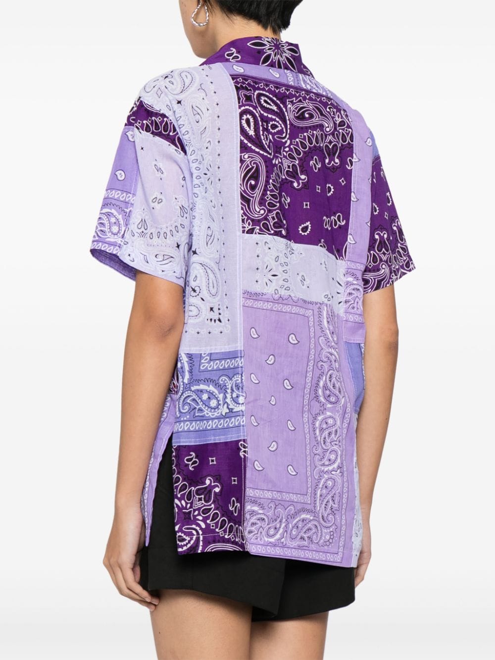 Shop Arizona Love Bandana-print Cotton Shirt In Multicolour