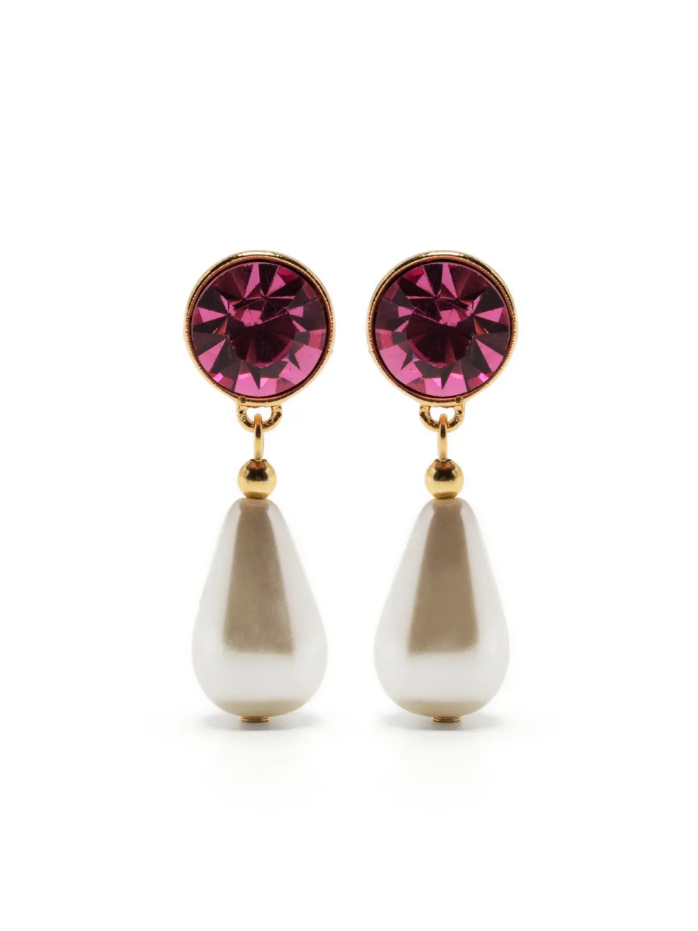 Kenneth Jay Lane pearl-detail drop earrings