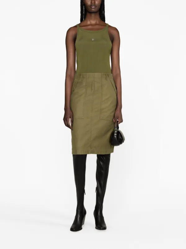 Givenchy Panelled Cargo Midi Dress | Green | FARFETCH