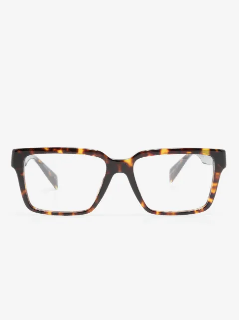 Versace Eyewear tortoiseshell-effect square-frame glasses