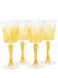 Les-Ottomans crystal wine goblets (set of four) - Yellow