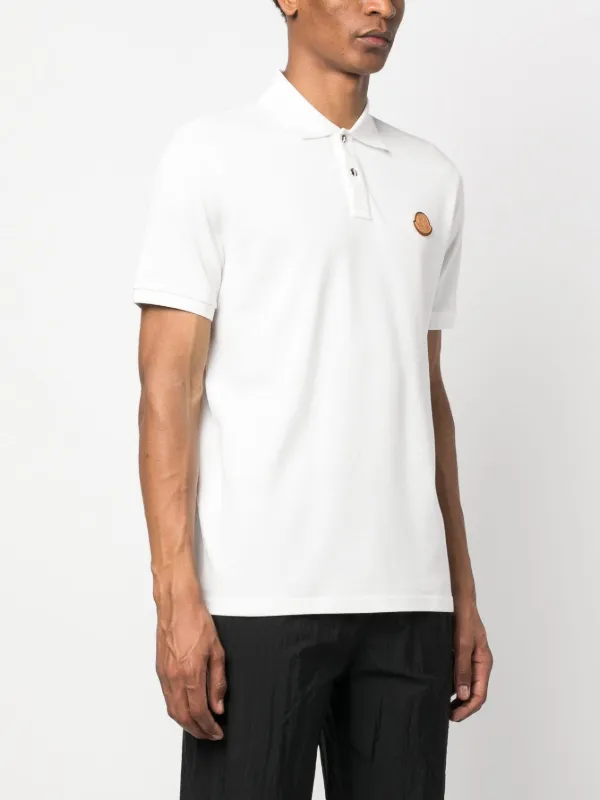 Moncler logo patch Cotton Polo Shirt Farfetch
