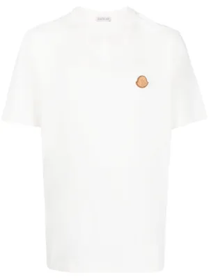 White moncler t shirt mens sale