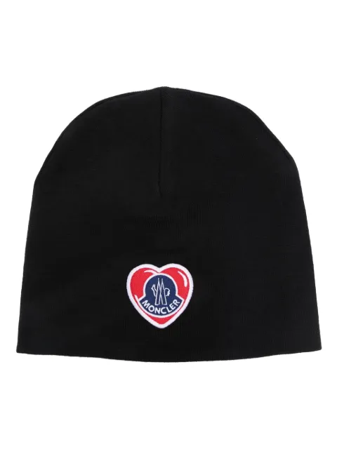 Moncler gorro de tejido fino con parche del logo