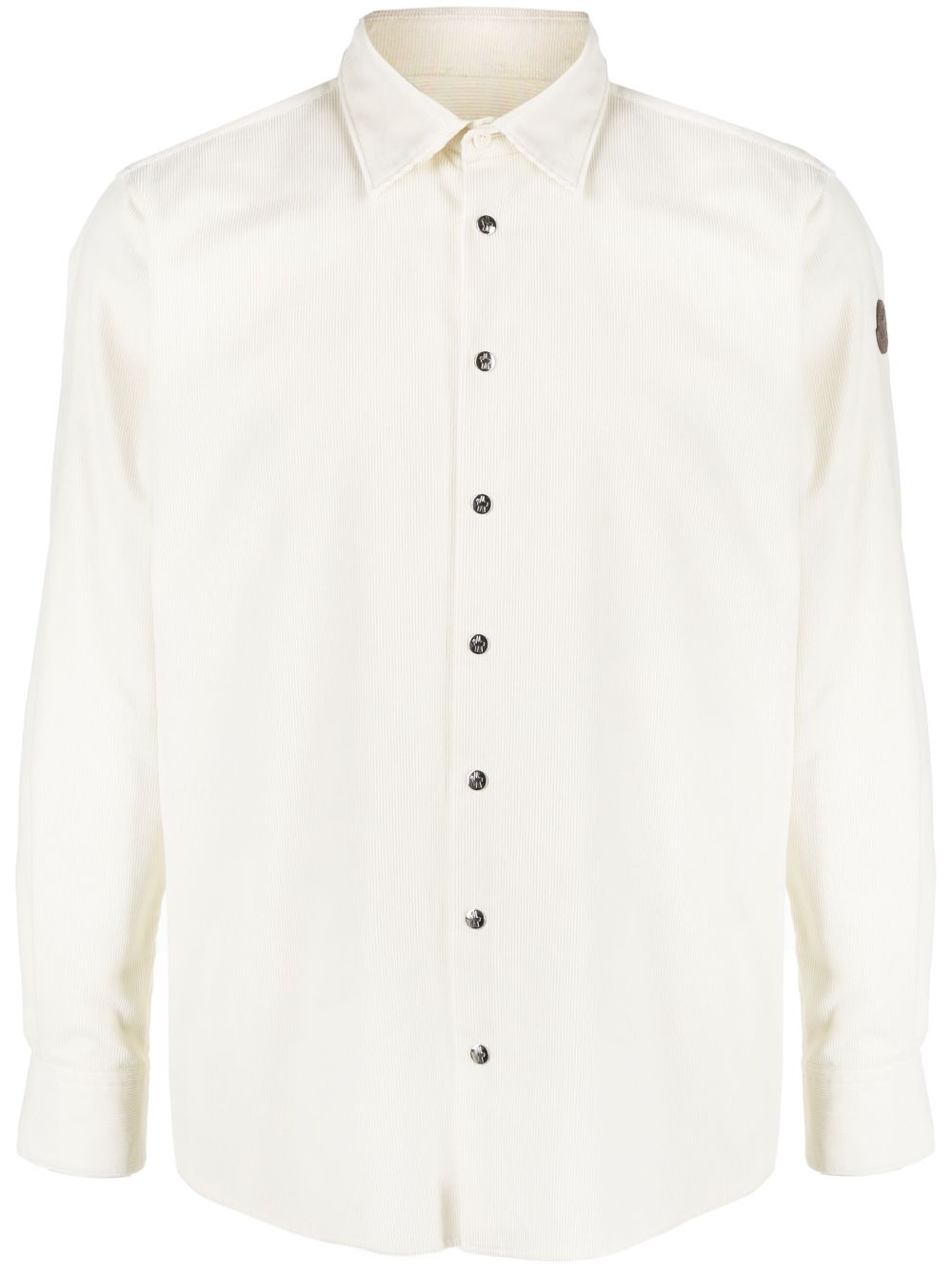 Moncler logo-patch cotton shirt - Neutrals