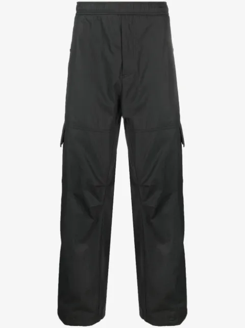 Moncler logo-patch cotton cargo trousers
