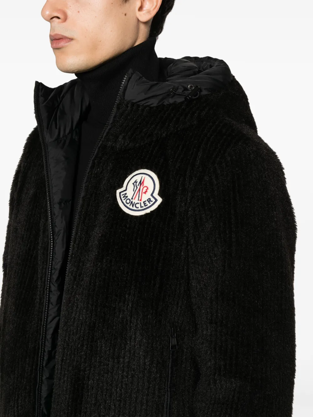 Shop Moncler Tejat Reversible Down Jacket In Black