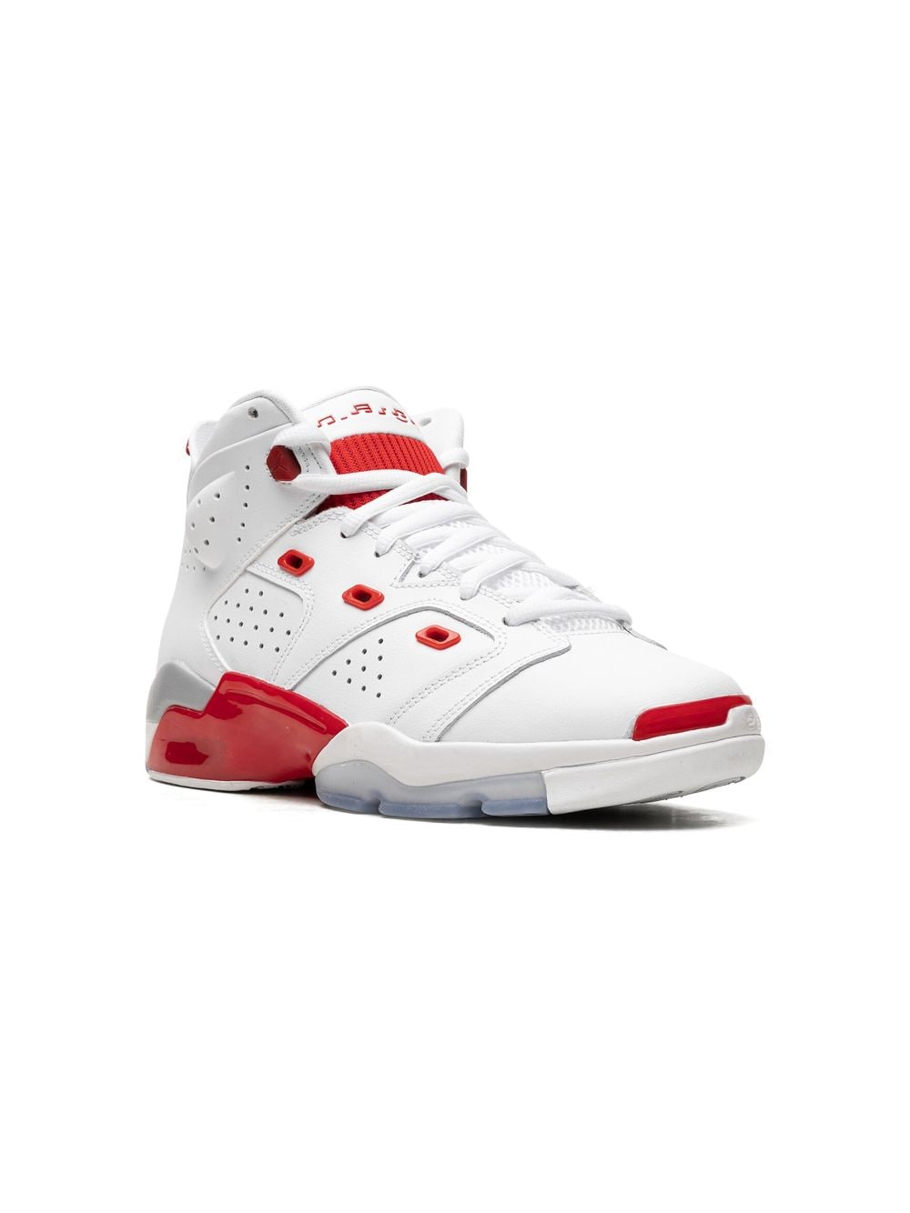 Jordan Kids' Air  6-17-23 "fire Red" Sneakers In White
