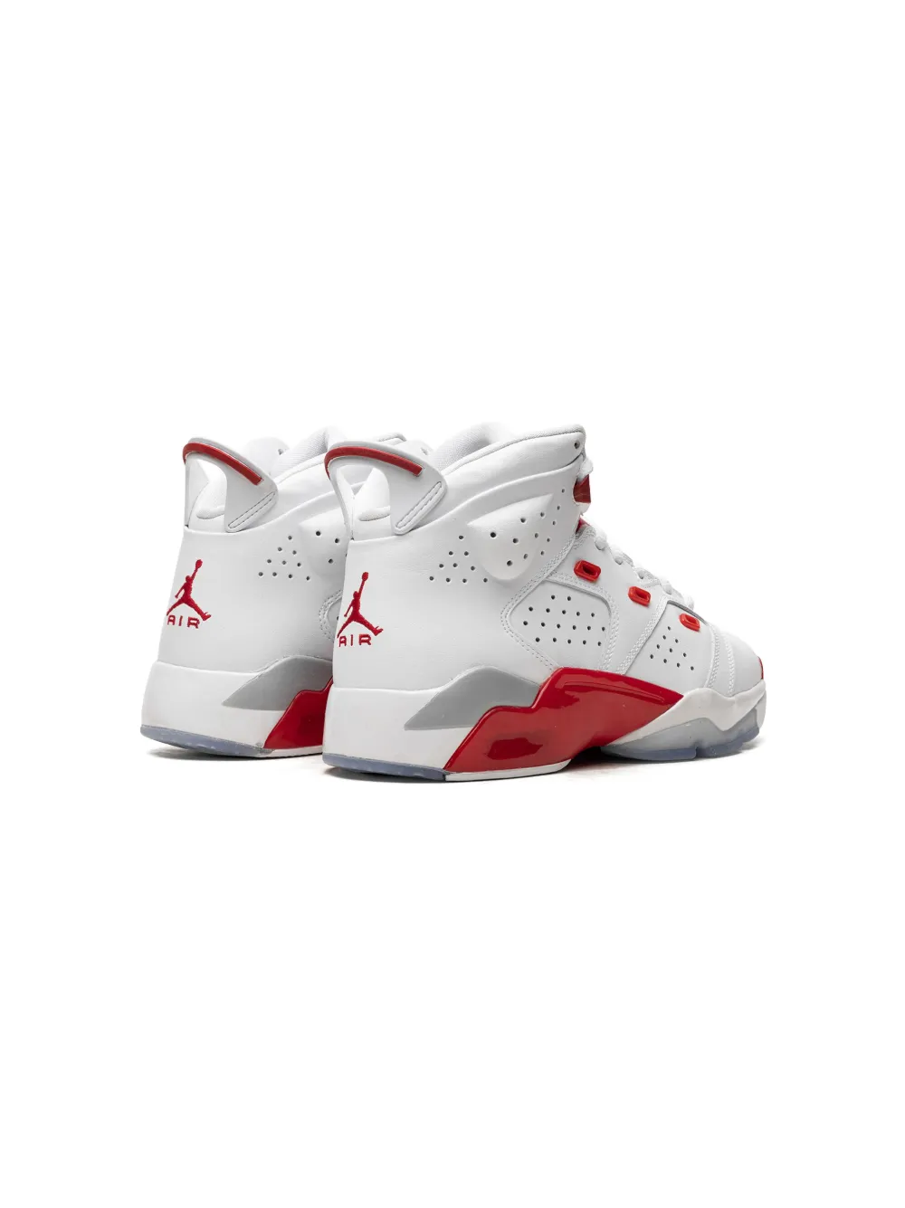 Jordan Kids Air Jordan 6 17 23 Fire Red Sneakers White FARFETCH