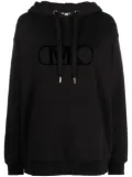Michael Michael Kors logo-embossed drawstring hoodie - Black