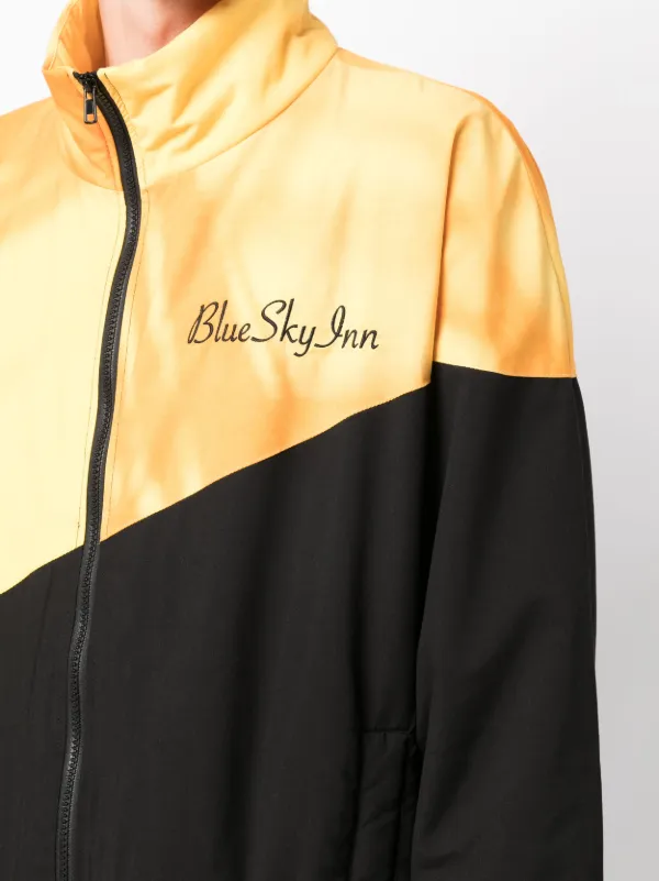 イエローフルジップジャケット 36.0 BLUE SKY INN ロゴ バイカラージャケット | イエロー | FARFETCH JP