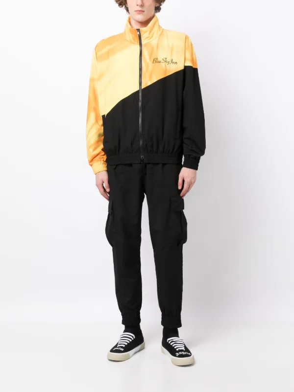 イエローフルジップジャケット 36.0 BLUE SKY INN ロゴ バイカラージャケット | イエロー | FARFETCH JP