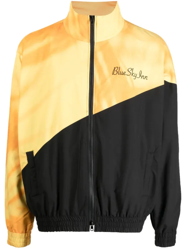 イエローフルジップジャケット 36.0 BLUE SKY INN ロゴ バイカラージャケット | イエロー | FARFETCH JP