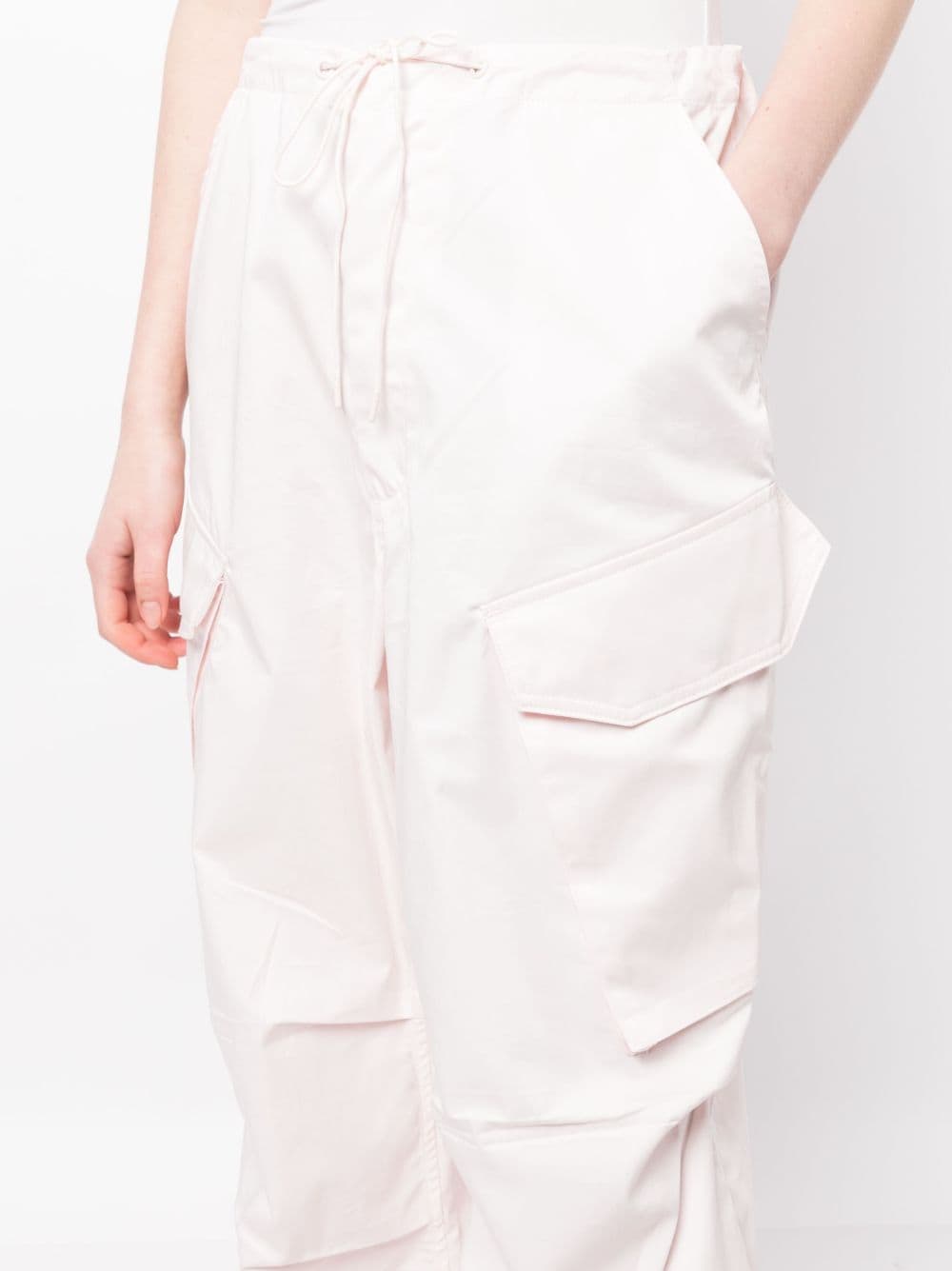 Shop Agolde Ginerva Cotton Cargo Trousers In Pink