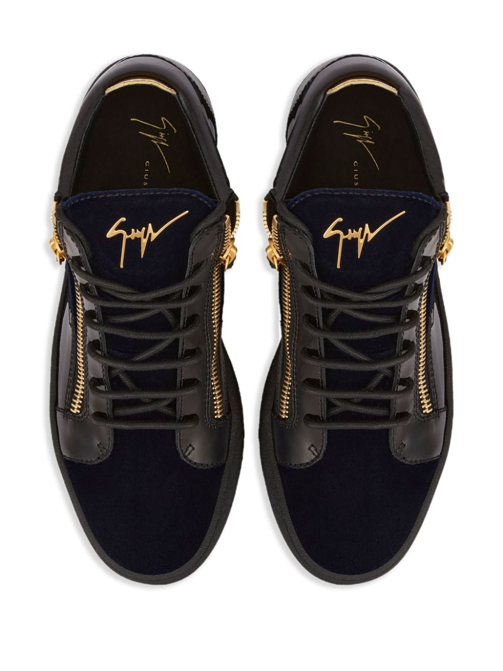 Shop Giuseppe Zanotti Kriss High-top Sneakers In Blue