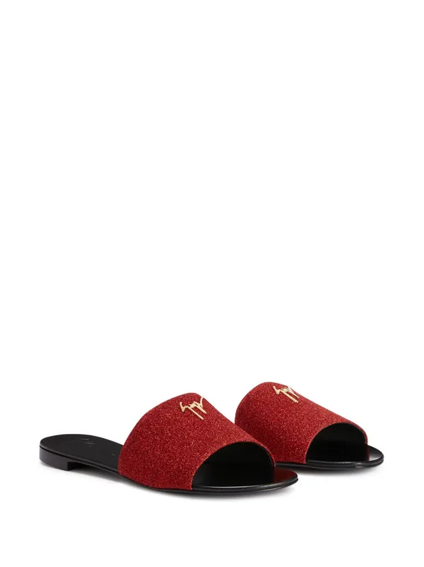 Giuseppe Zanotti Shirley グリッターサンダル | レッド | FARFETCH JP