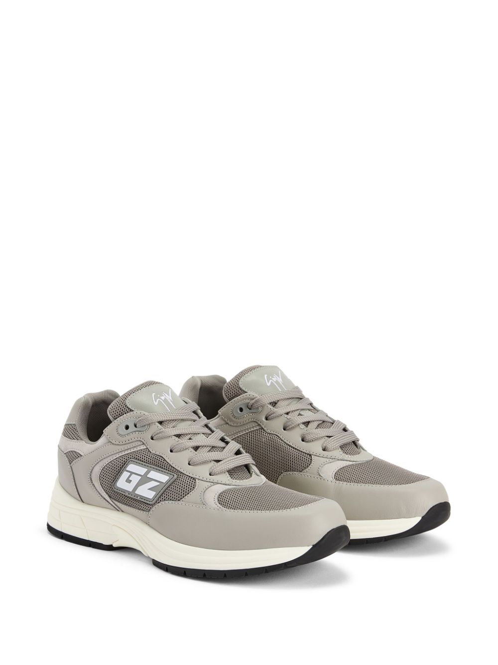 Shop Giuseppe Zanotti Gz Runner Lace-up Sneakers In Grey
