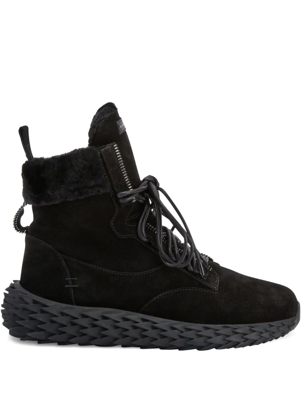Giuseppe Zanotti Urchin lammy sneakers met veters Zwart