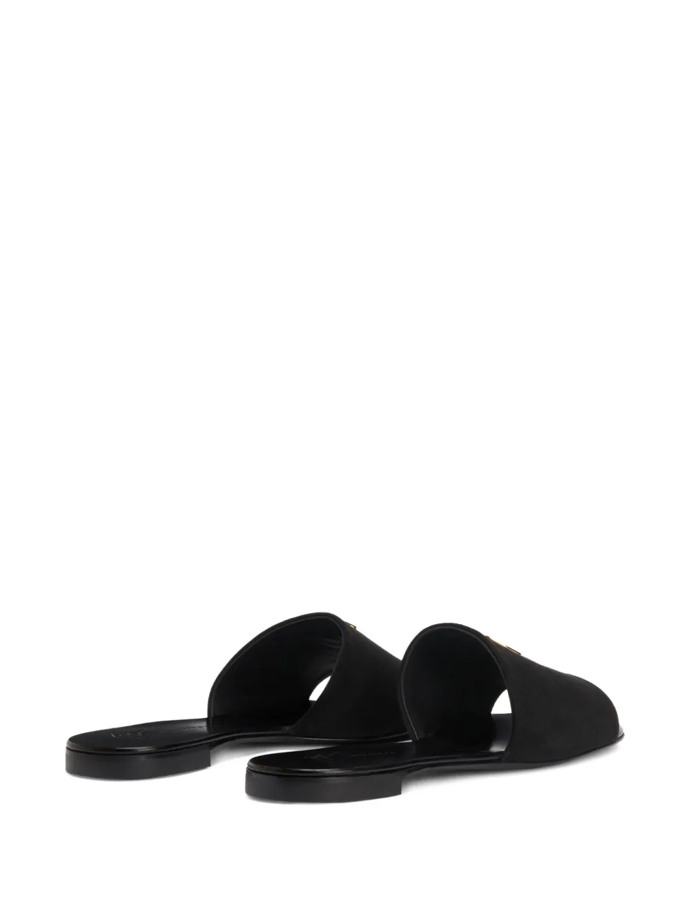Giuseppe Zanotti logo-plaque mules Black
