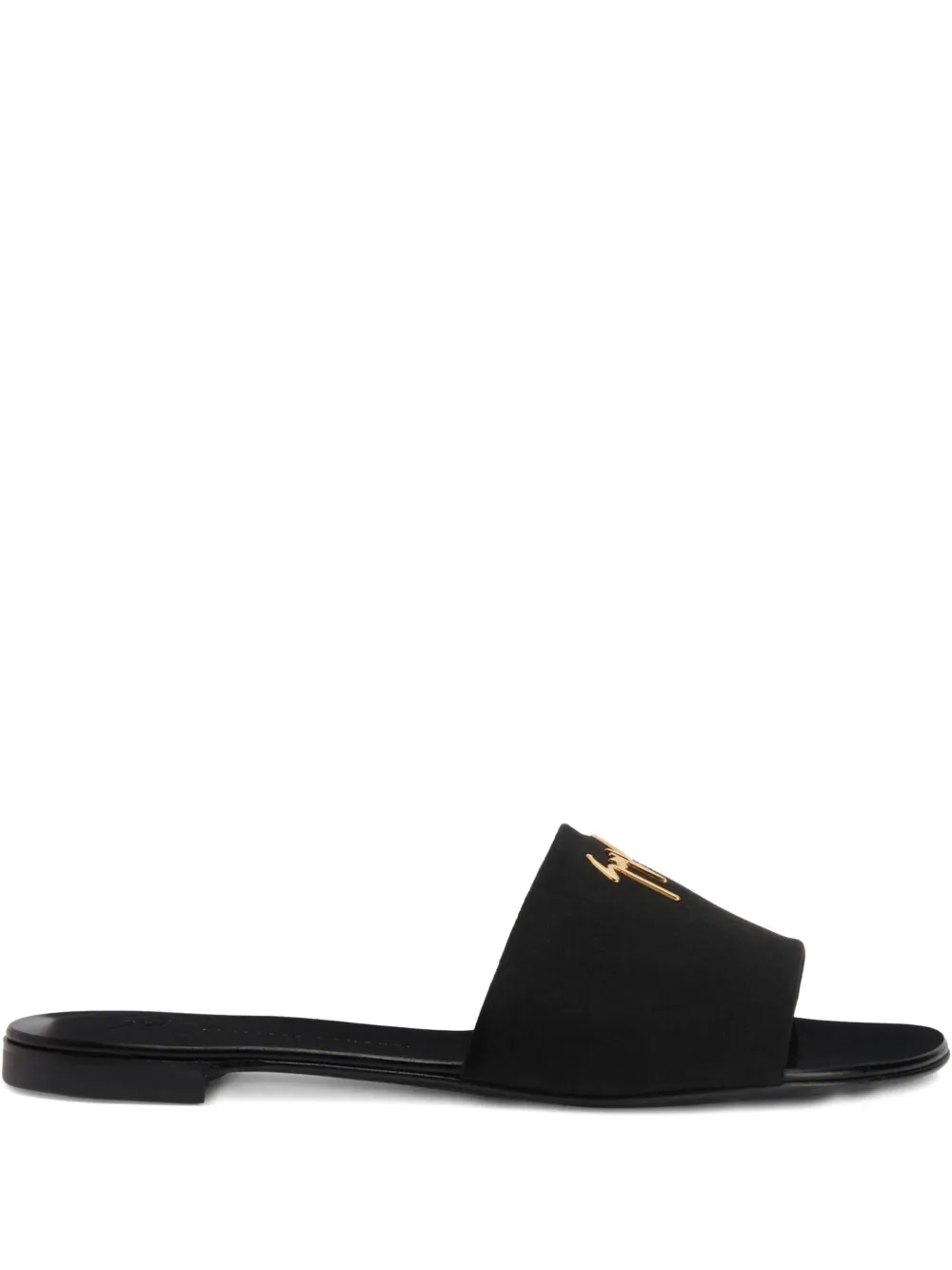 Giuseppe Zanotti logo-plaque mules Black